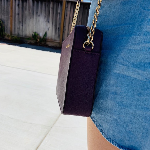 MK Michael Kors Wine/Merlot Crossbody - Picture 3 of 4